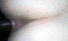 Slut wife fills her pussy with bbc oo