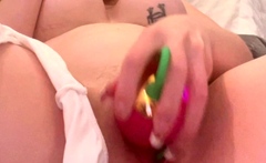 Beautiful Sonya having a horny solo toy masturbation