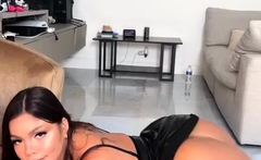 Milf Brunette Masturbating With Toy Ass