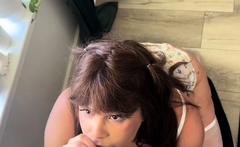 amateur blowjob cumshot finish in her mouth