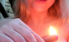 Big boobs milf masturbates with her dildo