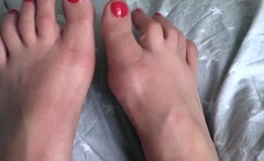 Maitresse Madelines solo foot fetish POV