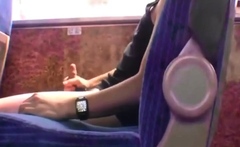 Twink Handjob in the Bus