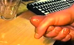 Vintage str8 stud solo jerking off