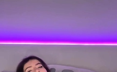 Adrianna with massive baps teases, kneads and sates -