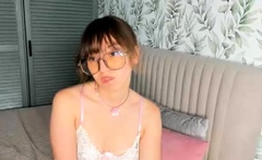 Pussy close up by slutty teen on cam