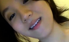 Asian Crossdresser Masturbates with Sex Toy