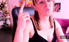 Pretty natural big tits and face blonde milf