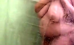 BBW taking a nightime chower with the window wide open.....