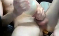 Shy Twink Plays with Sex Toy on Webcam